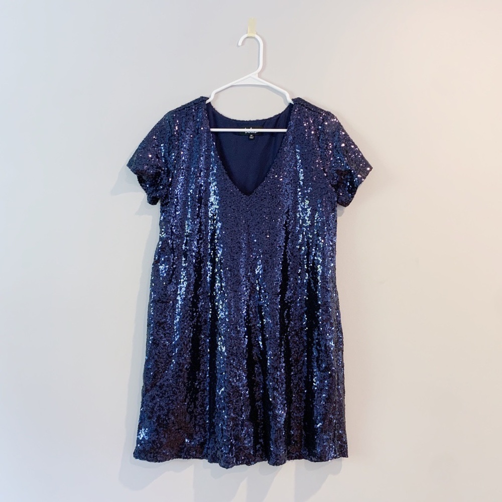 Lulu’s Navy Sequin Dress